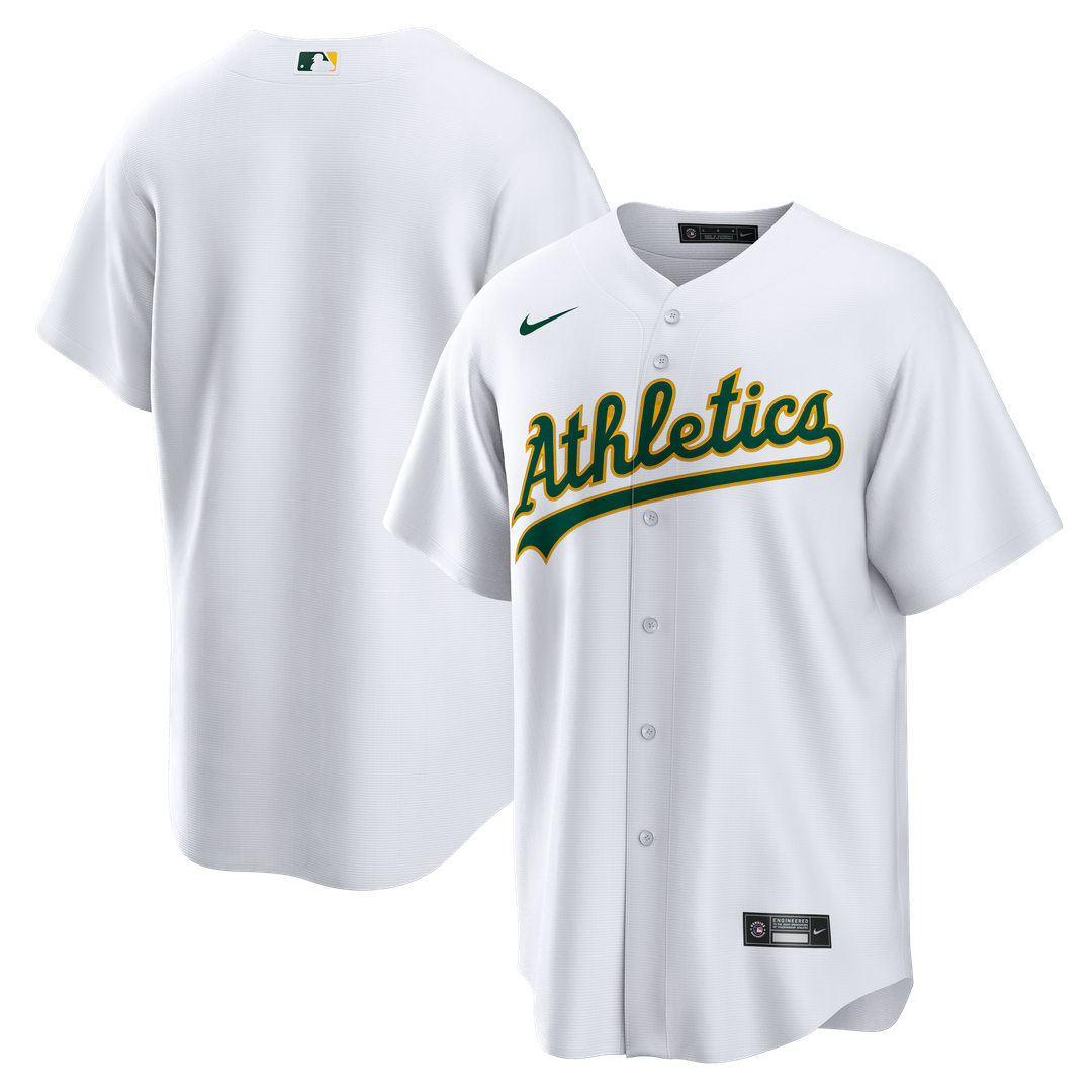 Men's Athletics White Home Big & Tall Replica MLB Baseball Jersey - view 1