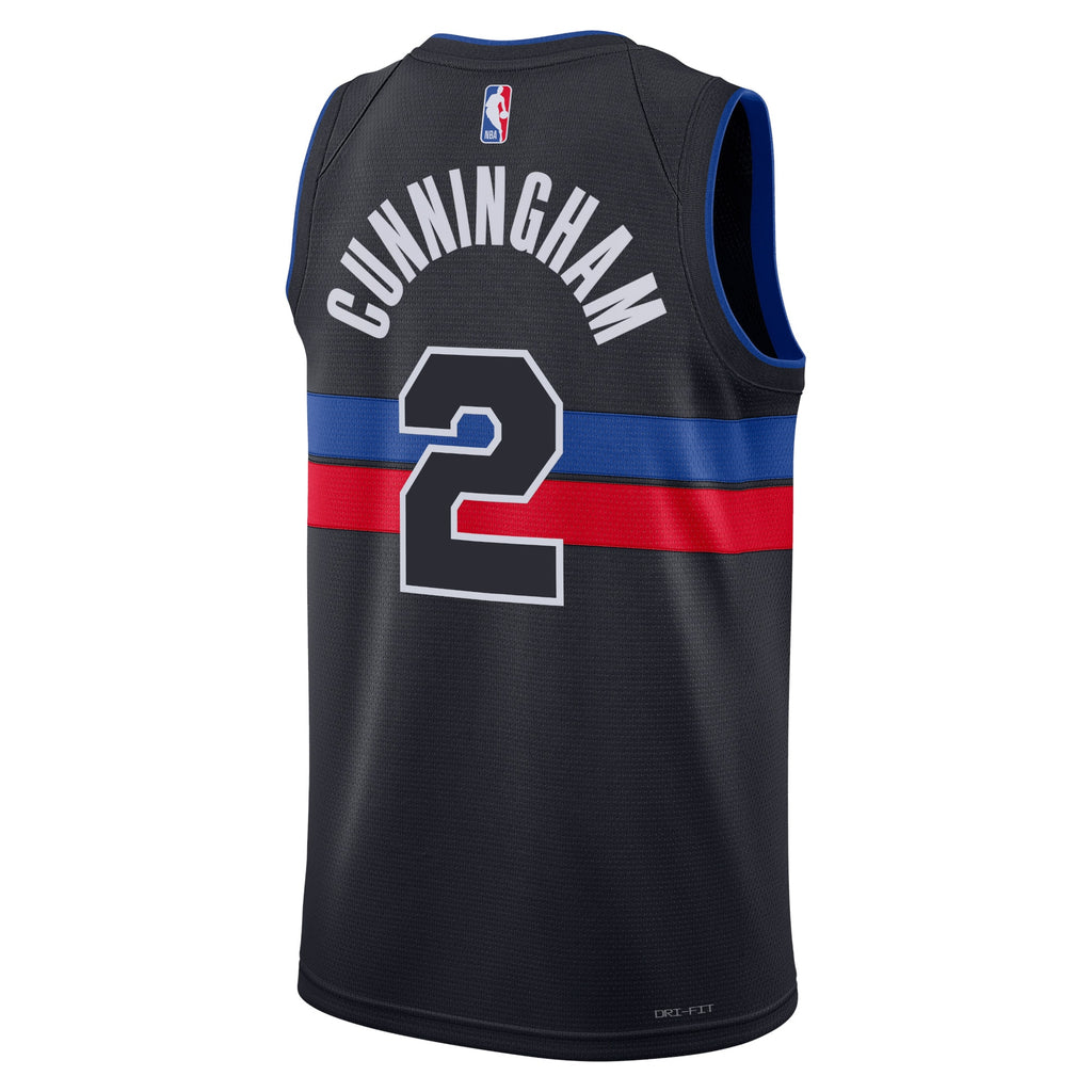 Unisex Cade Cunningham Detroit Pistons Statement Edition Swingman NBA Basketball Jersey - Blue - view 3