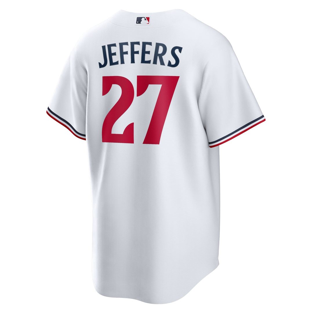 Men's Minnesota Twins Ryan Jeffers White Home Replica MLB Baseball Jersey - view 3