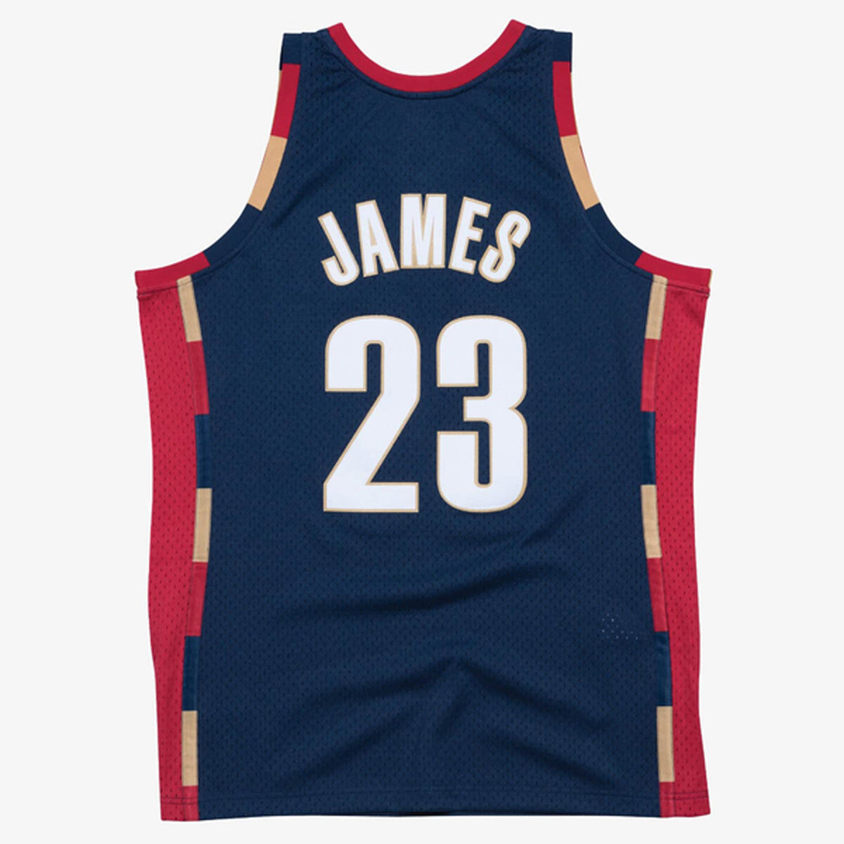 Men's LeBron James Navy Cleveland Cavaliers 2008-09 Hardwood Classics Swingman NBA Basketball Jersey - view 3
