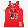 Men's Chicago Bulls Michael Jordan 1994-95 Road 45 NBA Basketball Jersey - Red - view 1