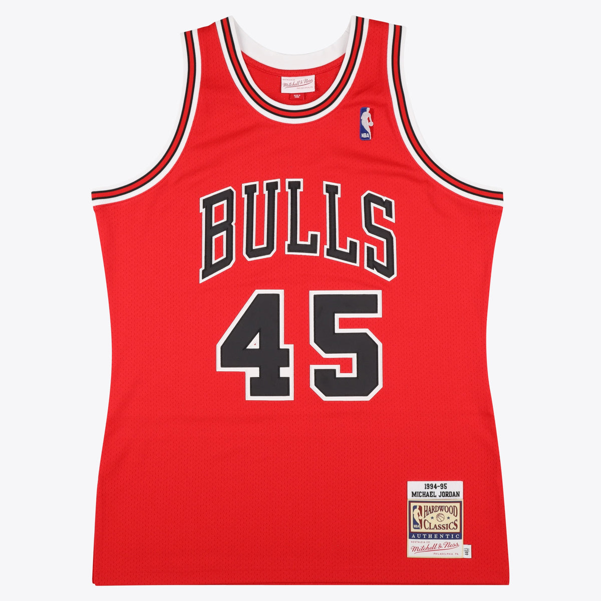 Men's Chicago Bulls Michael Jordan 1994-95 Road 45 NBA Basketball Jersey - Red - view 1