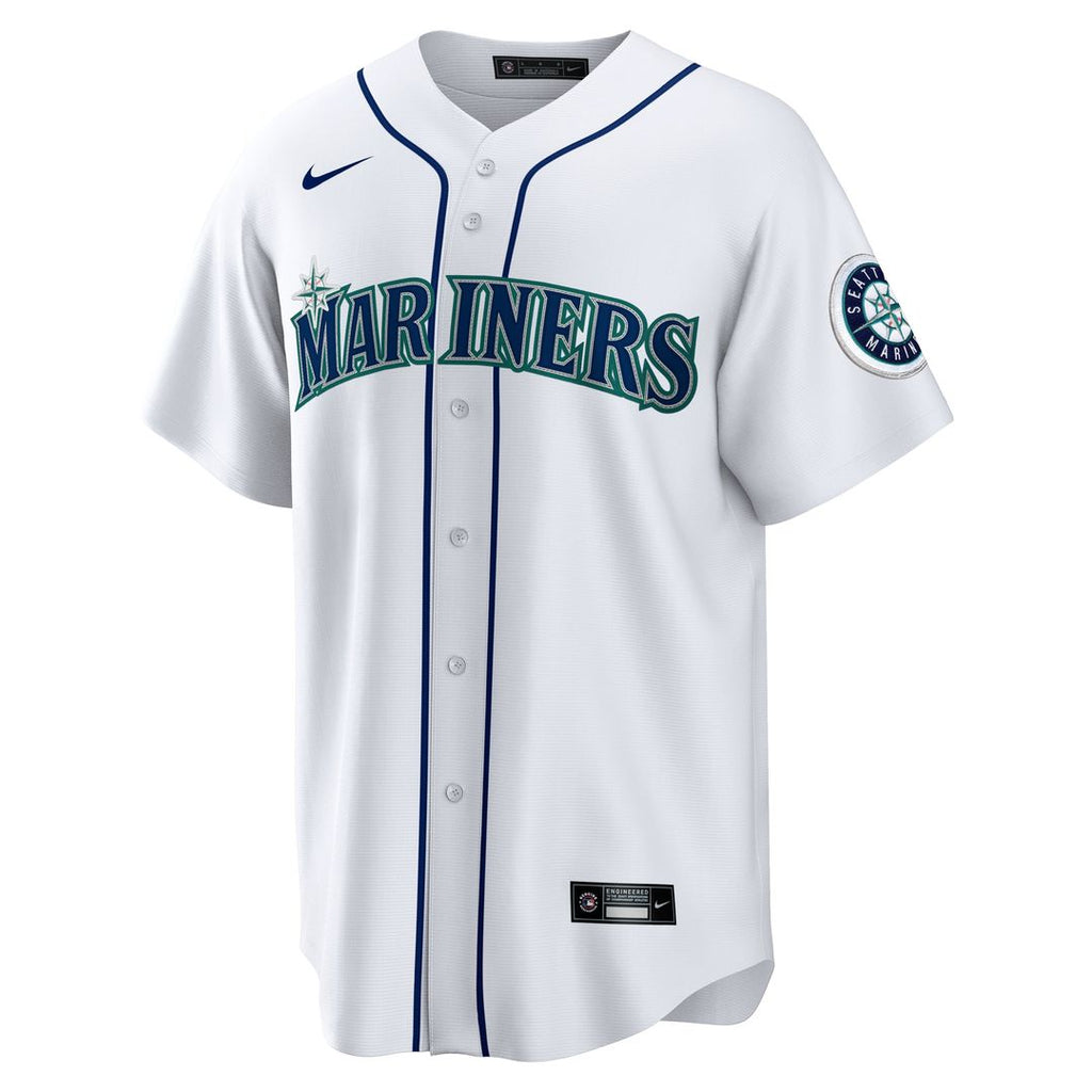 Men's Seattle Mariners Ken Griffey Jr. White Home Replica MLB Baseball Jersey - view 2