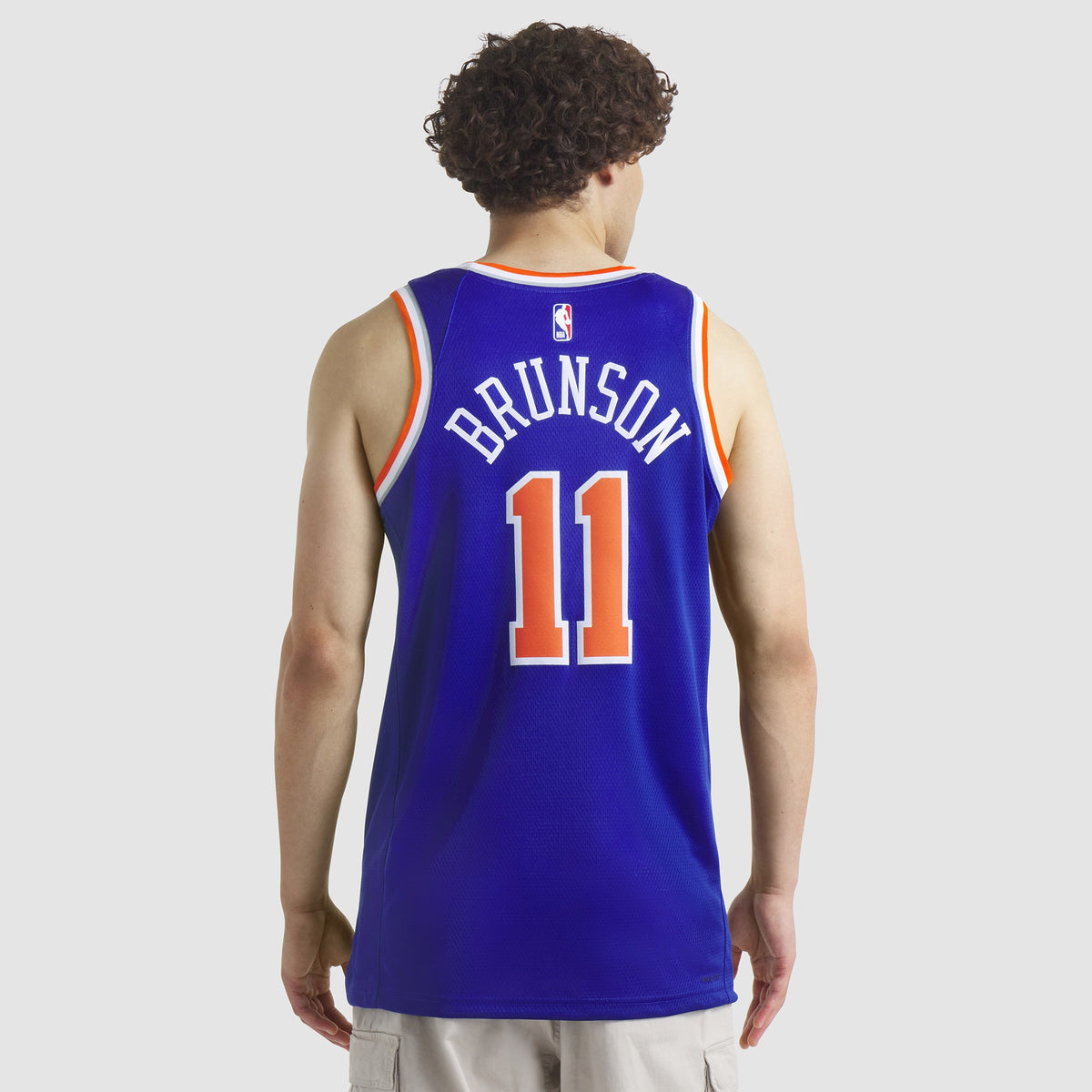 Unisex Jalen Brunson New York Knicks Replica Icon Swingman NBA Basketball Jersey - Unisex - view 6