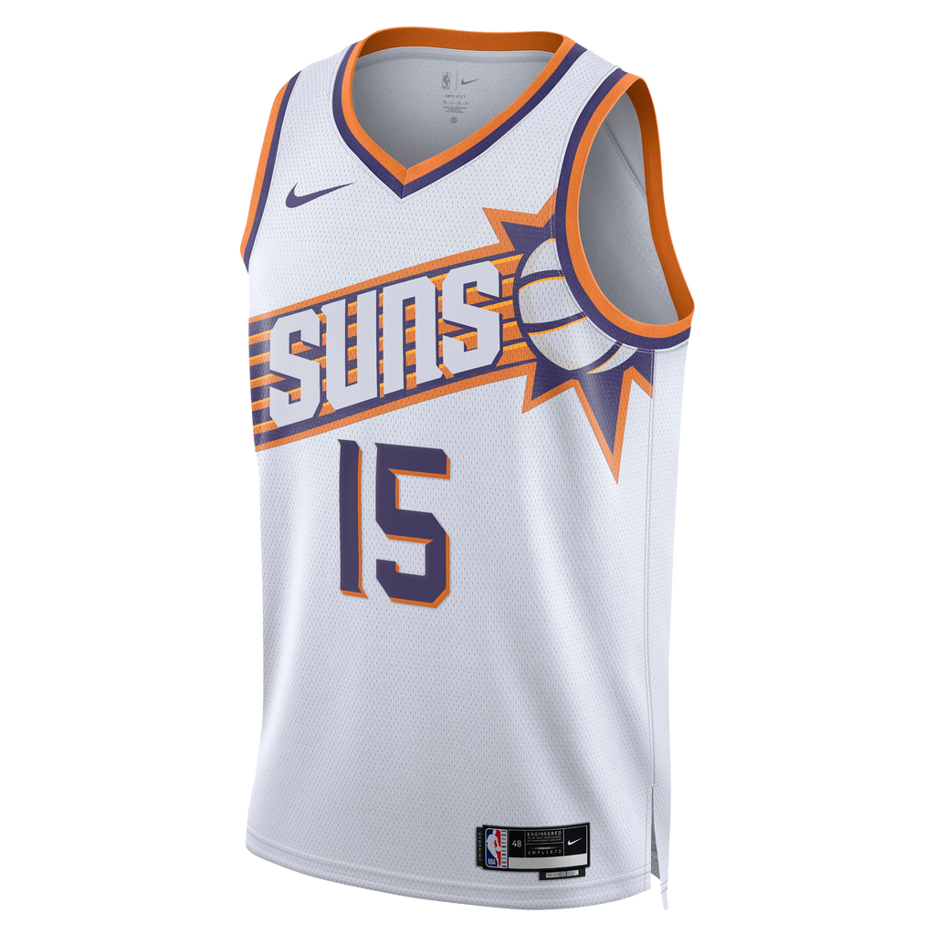 Unisex Devin Booker Phoenix Suns Association Edition Swingman NBA Basketball Jersey - White - view 3