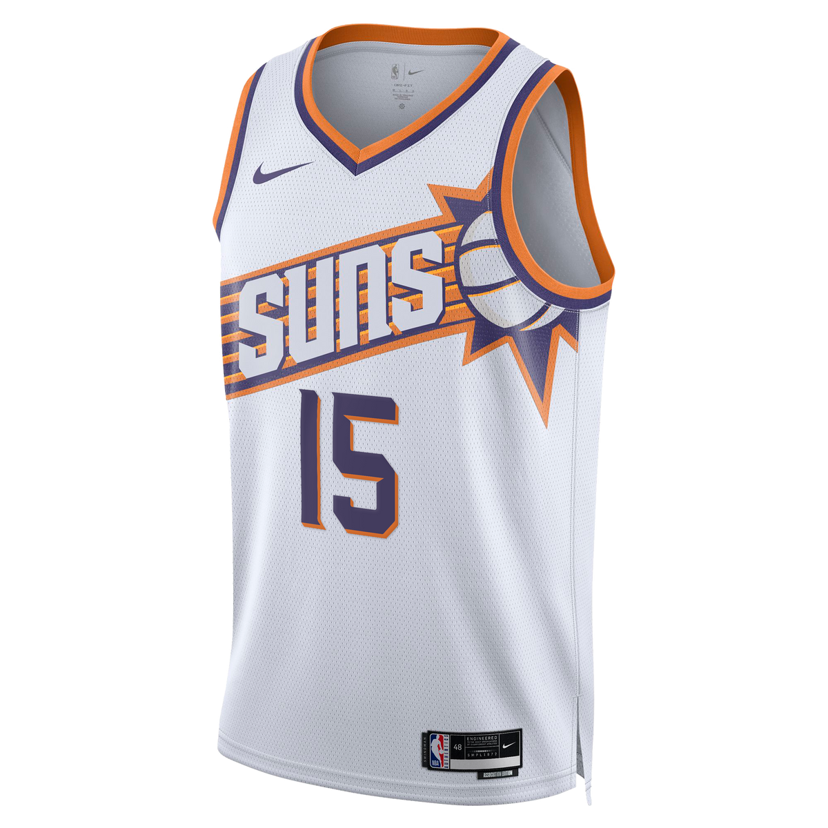 Unisex Devin Booker Phoenix Suns Association Edition Swingman NBA Basketball Jersey - White - view 3