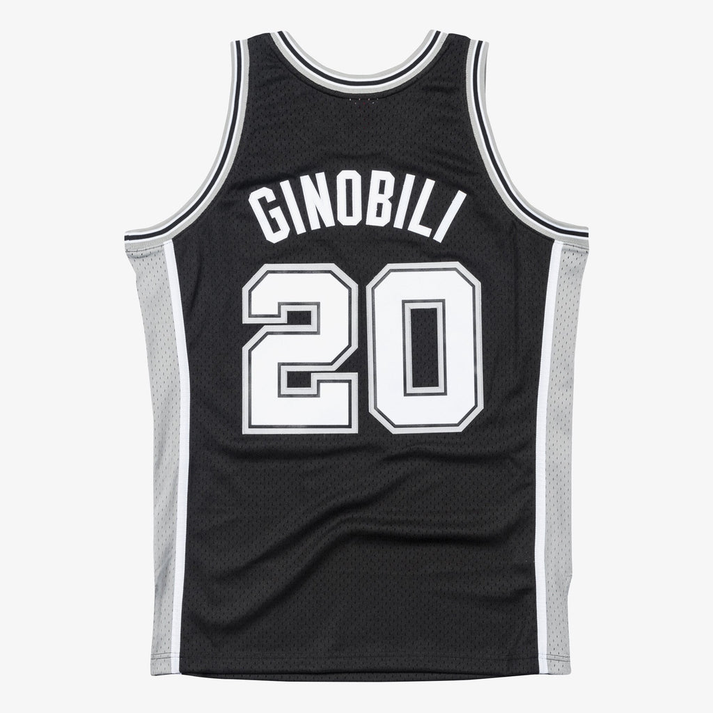 Men's San Antonio Spurs Swingman NBA Basketball Jersey Manu Ginobili 2002-03 - view 3