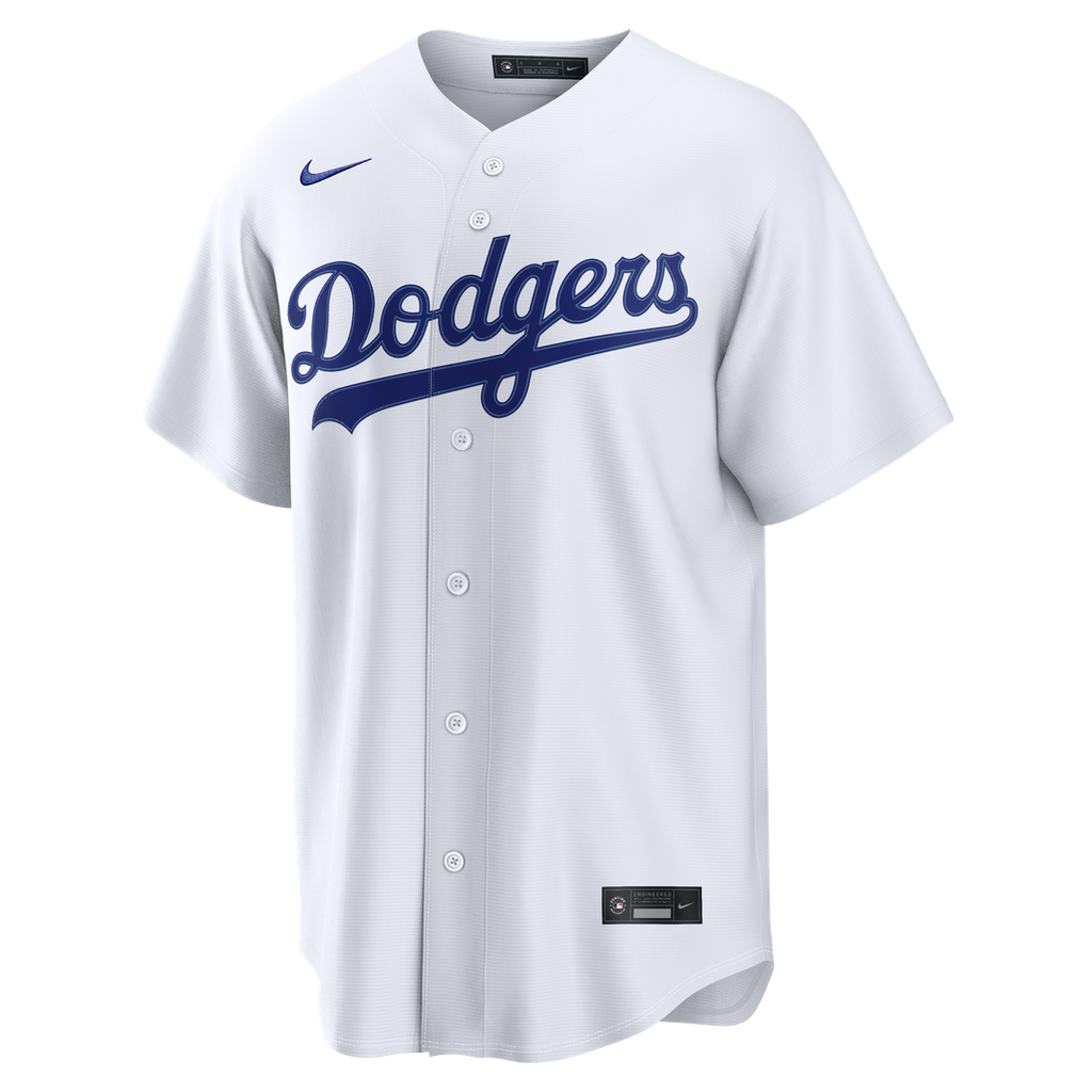 Men's Los Angeles Dodgers Tarik Skubal White Home Replica MLB Baseball Jersey - view 2