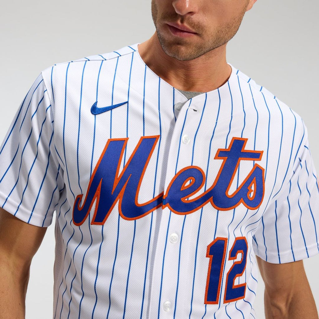 Men's New York Mets Francisco Lindor White Home MLB Baseball Jersey - view 10