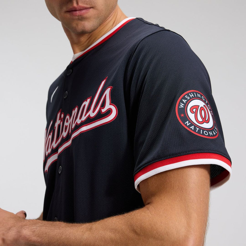Men's Washington Nationals James Wood Navy Alternate Limited MLB Baseball Jersey - view 8
