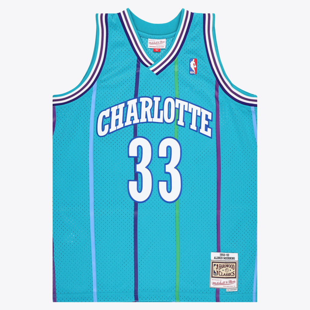 Men's Charlotte Hornets NBA Swingman Jersey - Alonzo Mourning - view 1