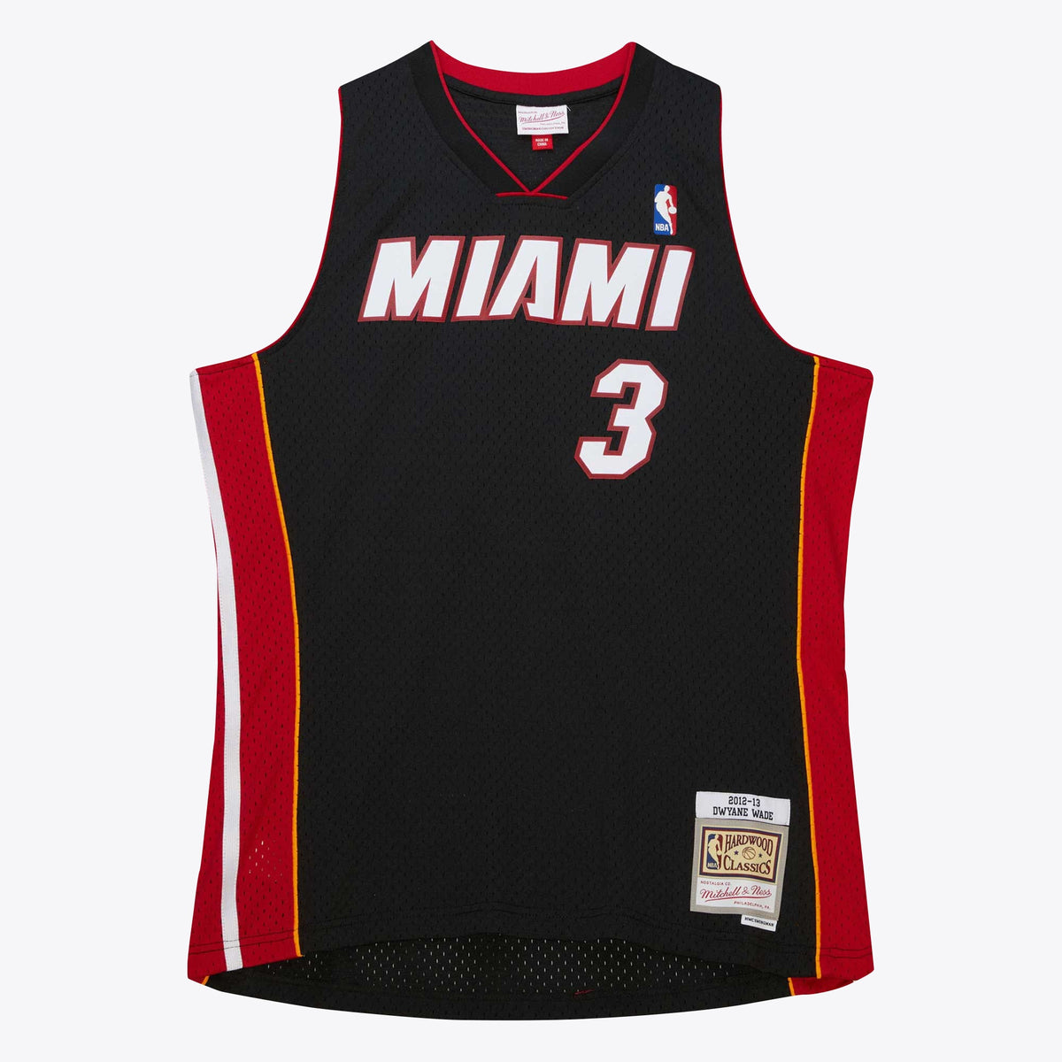Men's Miami Heat NBA Dwyane Wade 2012 Road Hardwood Classics Swingman Jersey - view 3
