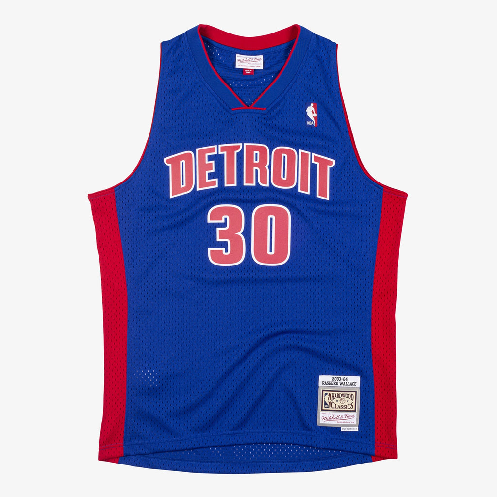 Men's Detroit Pistons Rasheed Wallace 2003 Swingman NBA Basketball Jersey - Royal Blue - view 3