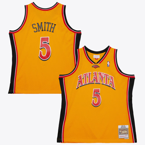 Men's Atlanta Hawks Josh Smith 2004 Alternate NBA Basketball Jersey - Yellow - view 1
