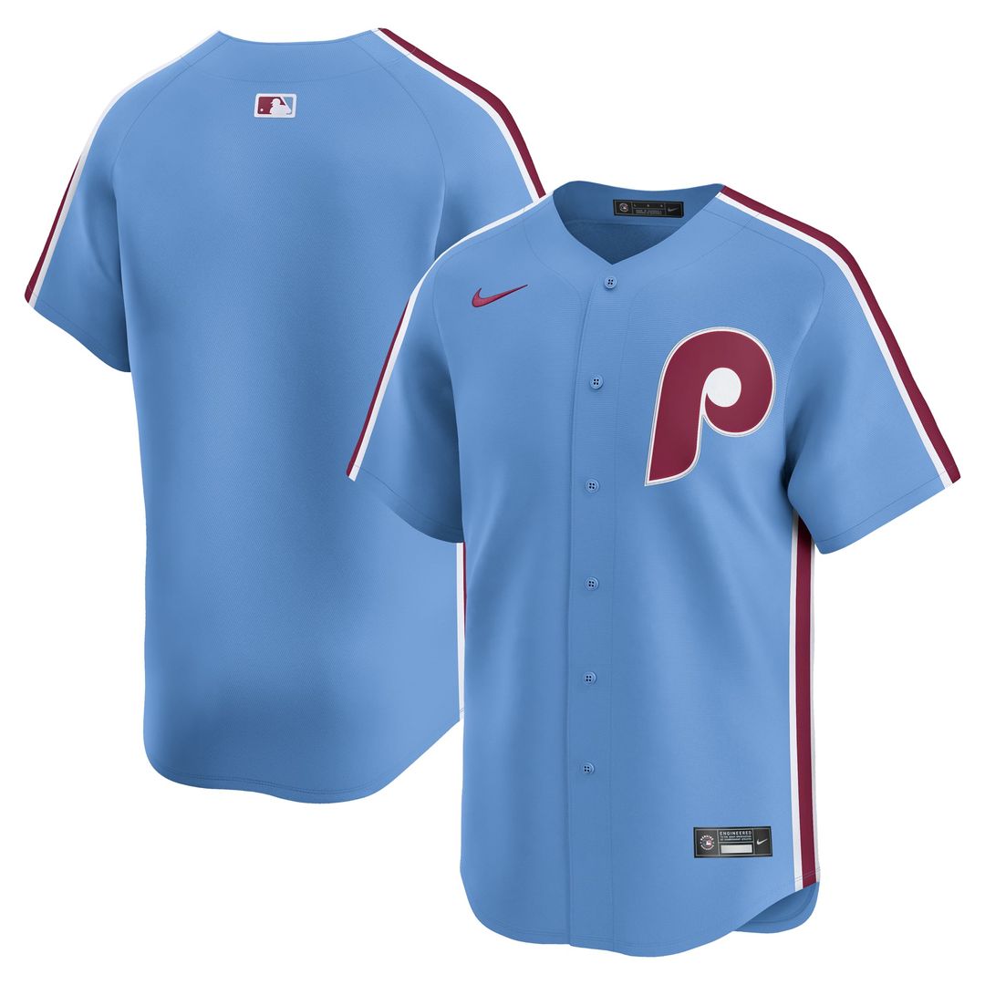 Men's Philadelphia Phillies Light Blue Alternate Limited MLB Baseball Jersey - view 4
