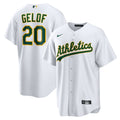 Men's Athletics Zack Gelof White Home Replica MLB Baseball Jersey - view 1