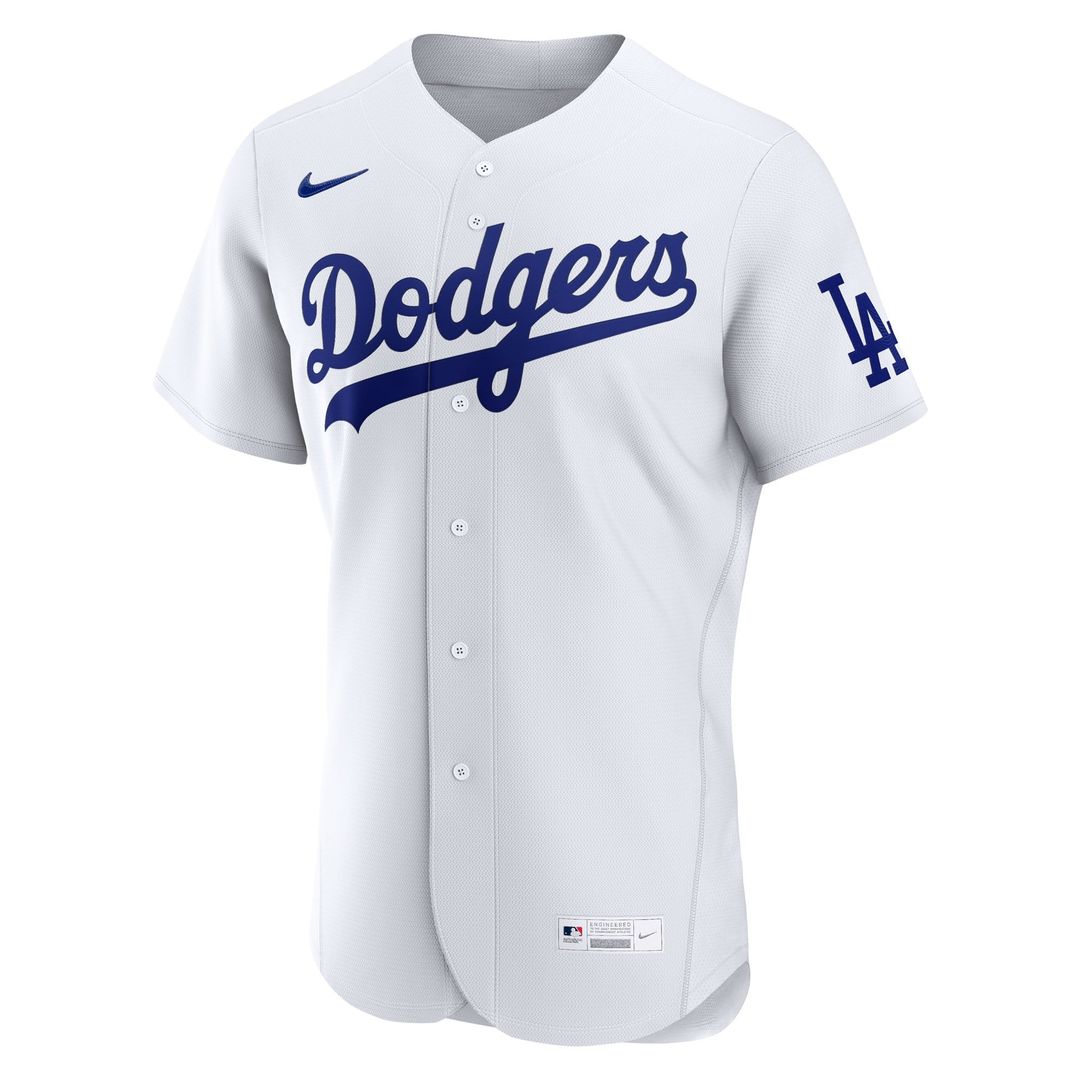Men's Los Angeles Dodgers White Home MLB Baseball Jersey - view 2