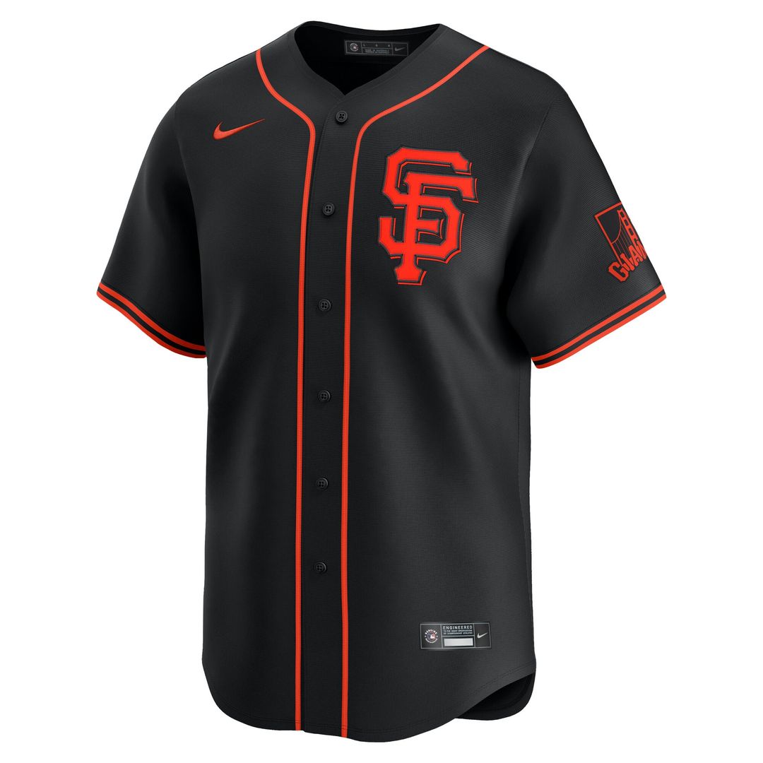 Men's San Francisco Giants Jung Hoo Lee Black Alternate Limited MLB Baseball Jersey - view 2