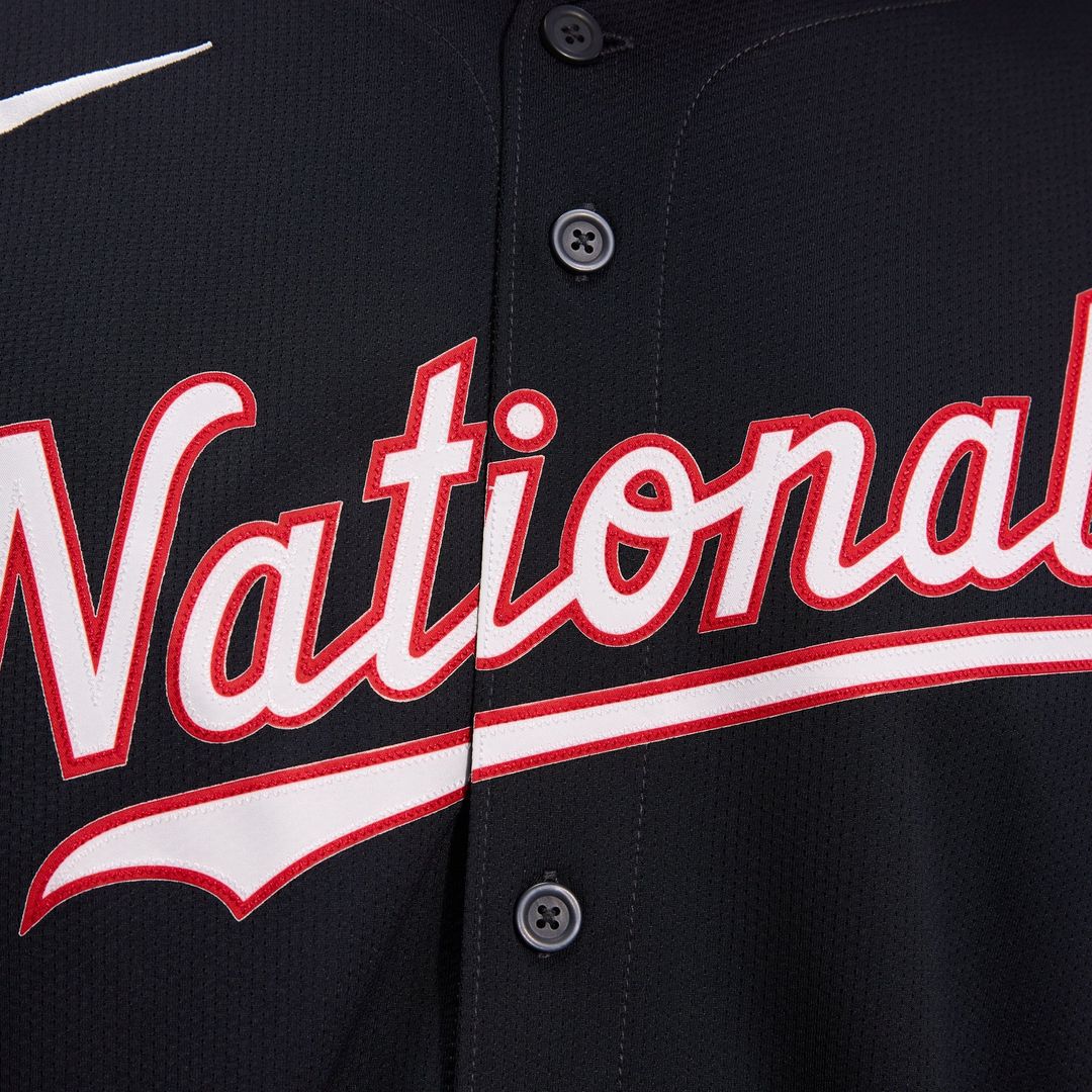 Men's Washington Nationals James Wood Navy Alternate Limited MLB Baseball Jersey - view 11