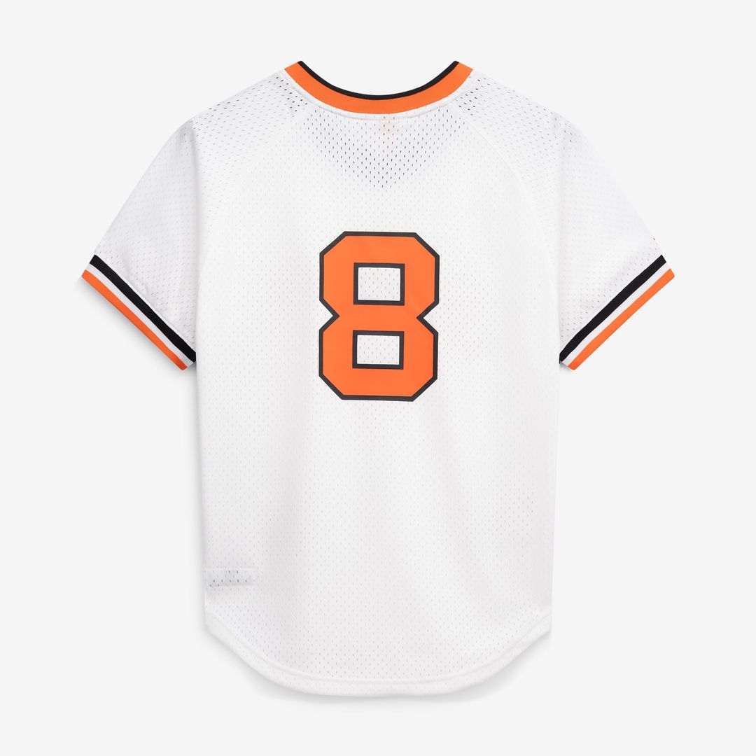 Men's Baltimore Orioles Cal Ripken Jr. White Batting Practice MLB Baseball Jersey - view 3