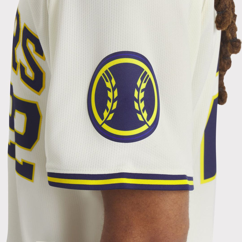 Men's Milwaukee Brewers Christian Yelich Cream Home Limited MLB Baseball Jersey - view 13