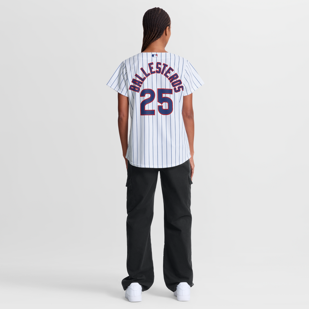 Women's Chicago Cubs Moisés Ballesteros White Home Replica MLB Baseball Jersey - view 5