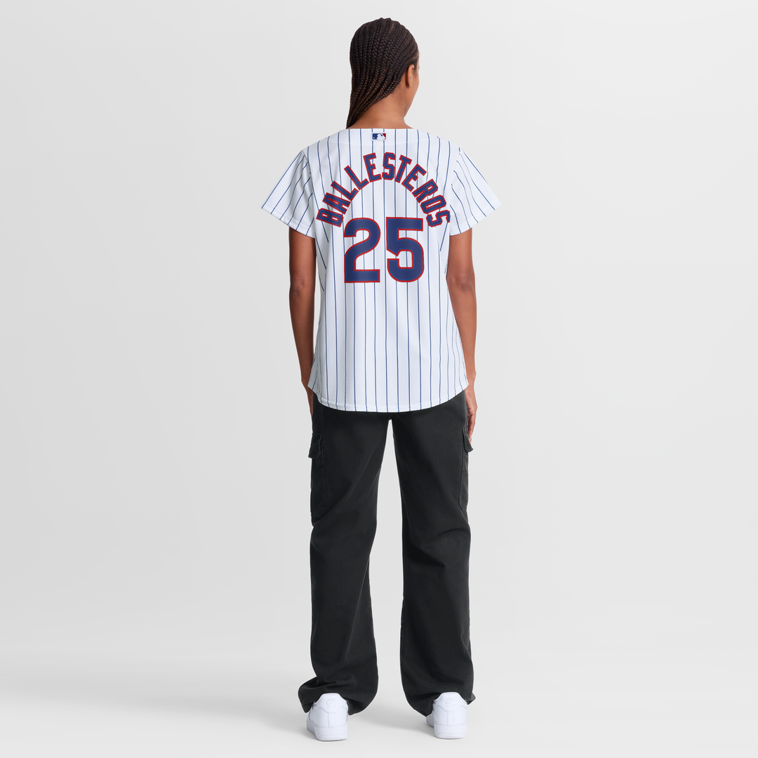 Women's Chicago Cubs Moisés Ballesteros White Home Replica MLB Baseball Jersey - view 5