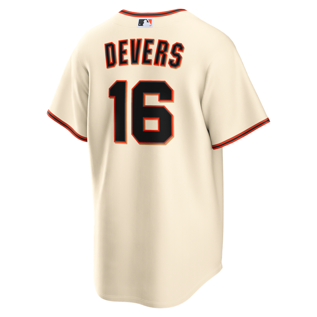 Men's San Francisco Giants Rafael Devers Cream Home Replica MLB Baseball Jersey - view 3
