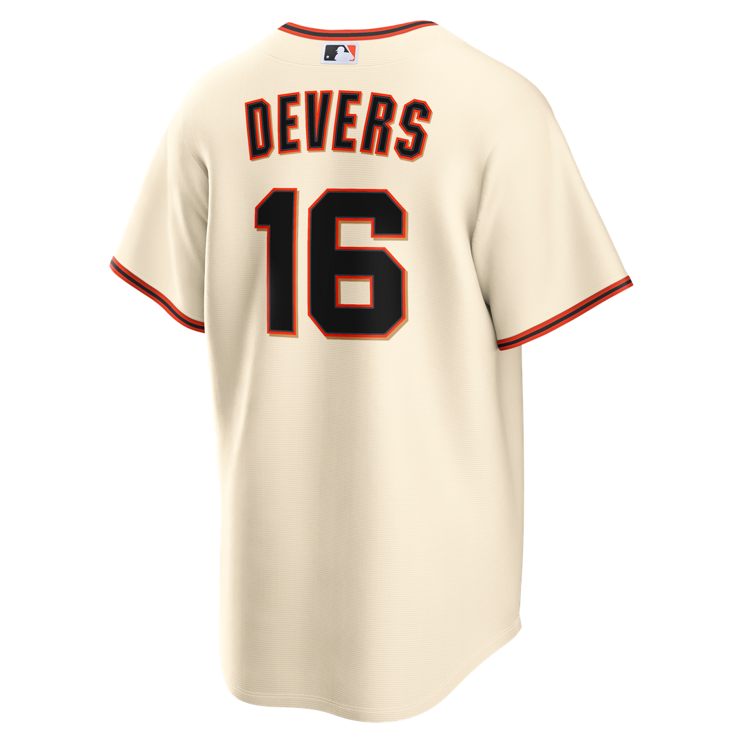 Men's San Francisco Giants Rafael Devers Cream Home Replica MLB Baseball Jersey - view 3