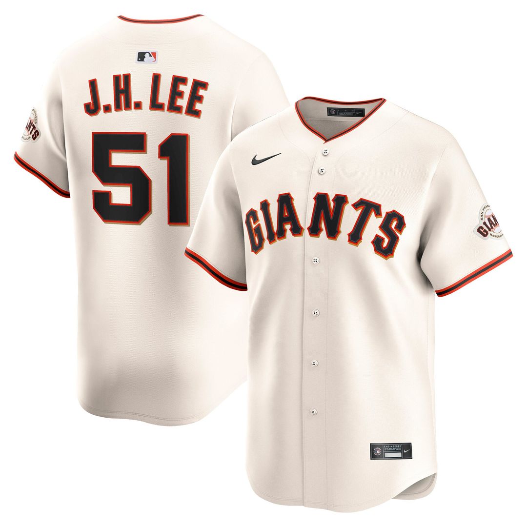 Men's San Francisco Giants Jung Hoo Lee Black Alternate Limited MLB Baseball Jersey - view 7