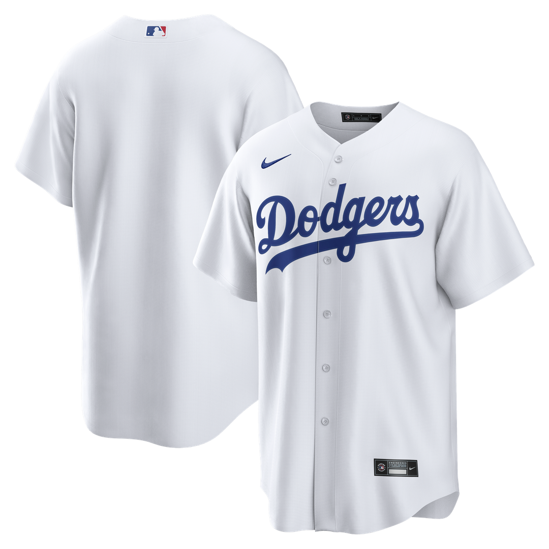 Men's Los Angeles Dodgers White Home Replica MLB Baseball Jersey - view 6