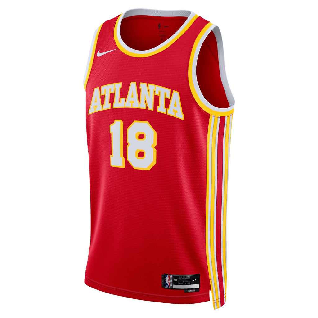 Unisex Mouhamed Gueye Atlanta Hawks Icon Edition Swingman NBA Basketball Jersey - Red - view 3