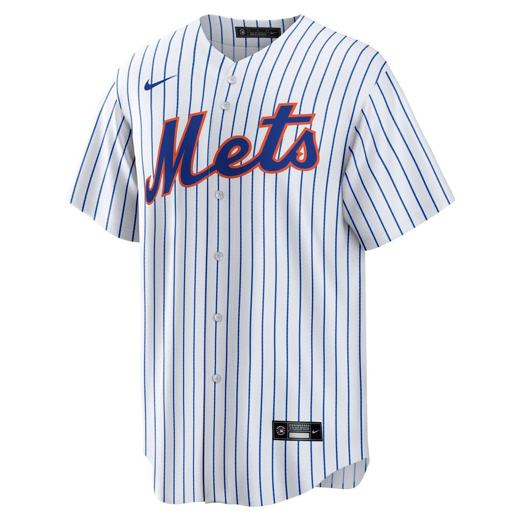 Men's New York Mets Francisco Alvarez White Replica MLB Baseball Jersey - view 2