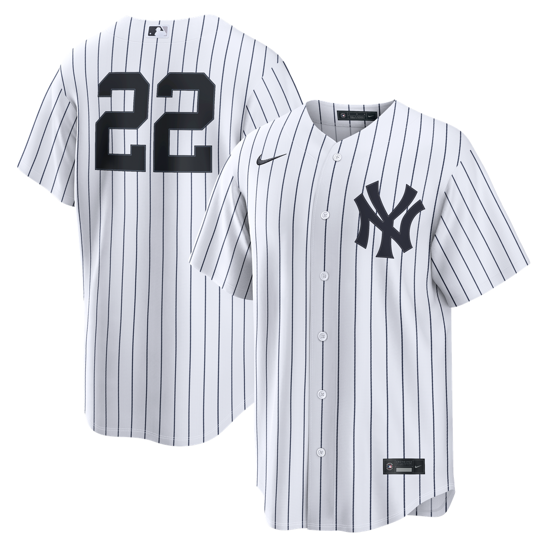 Men's New York Yankees Ben Rice White Home Replica MLB Baseball Jersey - view 1