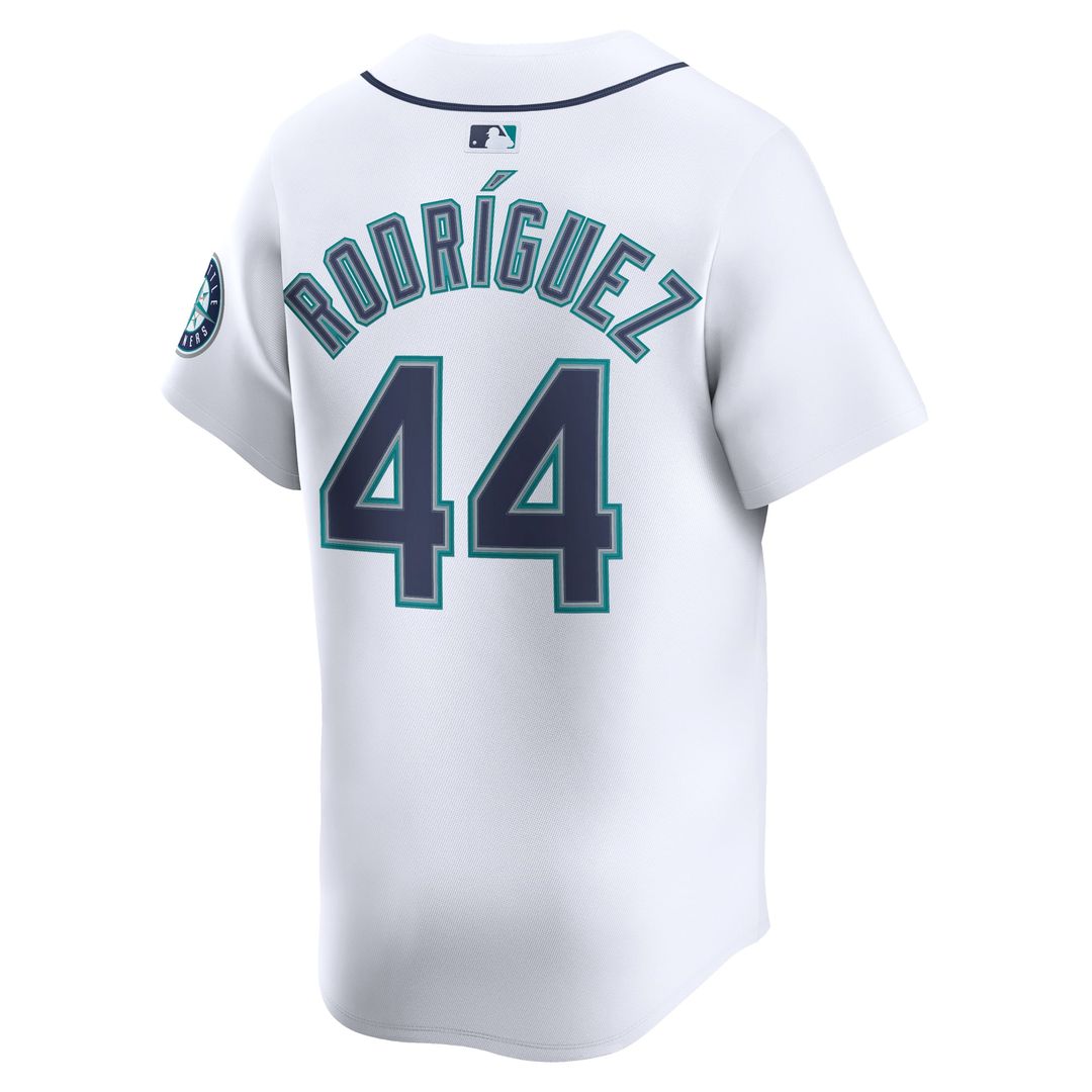 Men's Seattle Mariners Julio Rodríguez White Home Limited MLB Baseball Jersey - view 3