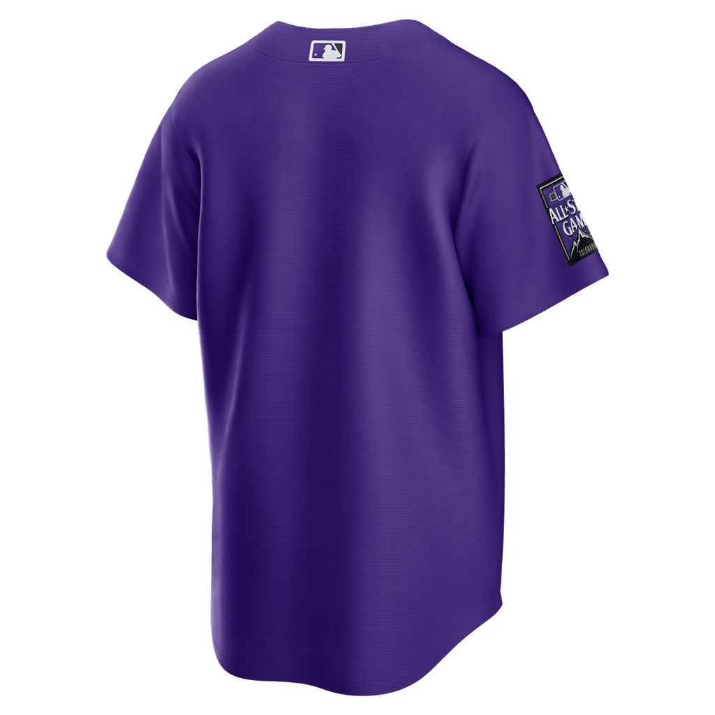Men's Colorado Rockies Purple Alternate Replica MLB Baseball Jersey - view 20