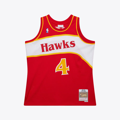 Men's Atlanta Hawks Swingman NBA Basketball Jersey Road Spud Webb 1986-87 - view 1