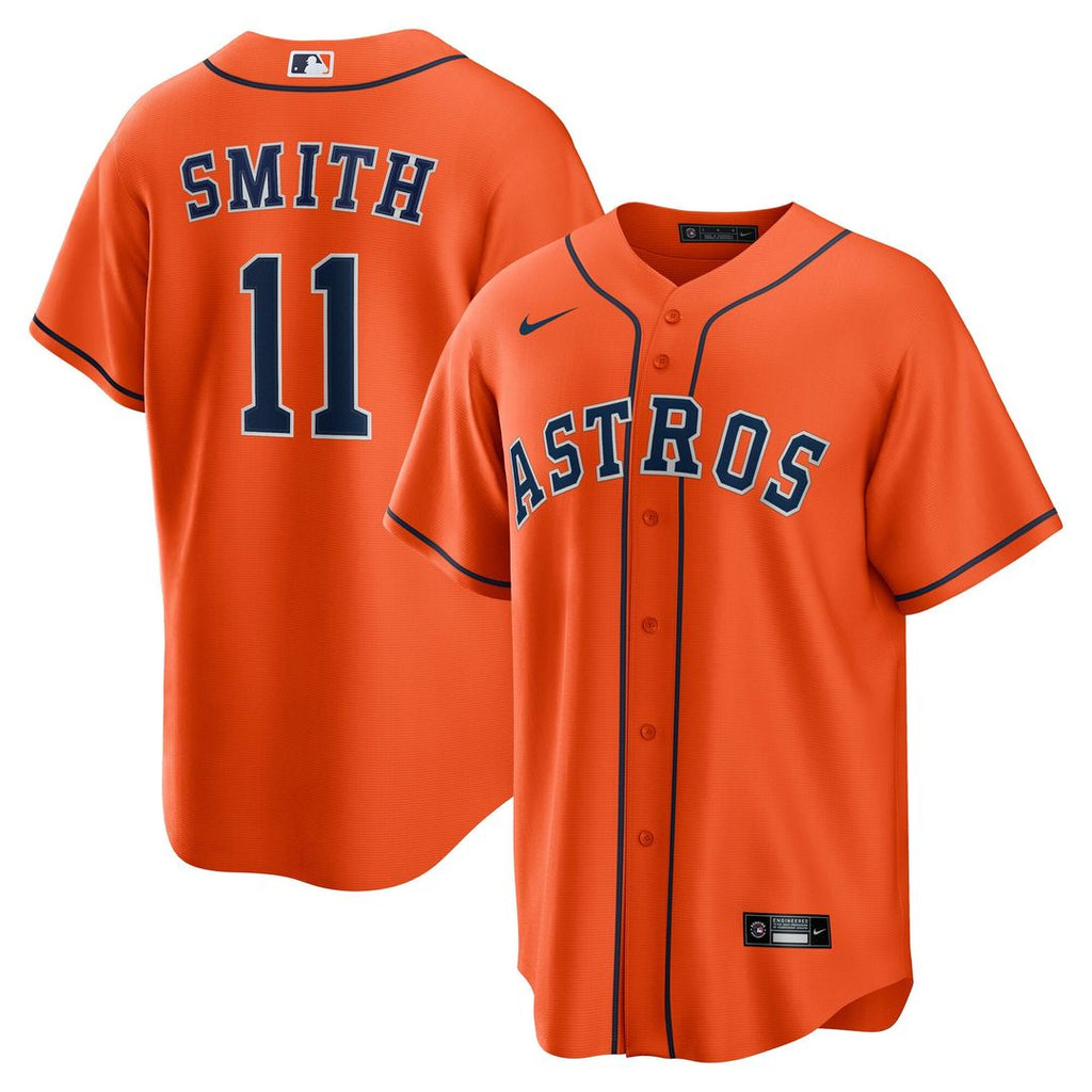 Men's Houston Astros Cam Smith Orange Alternate Replica MLB Baseball Jersey - view 1
