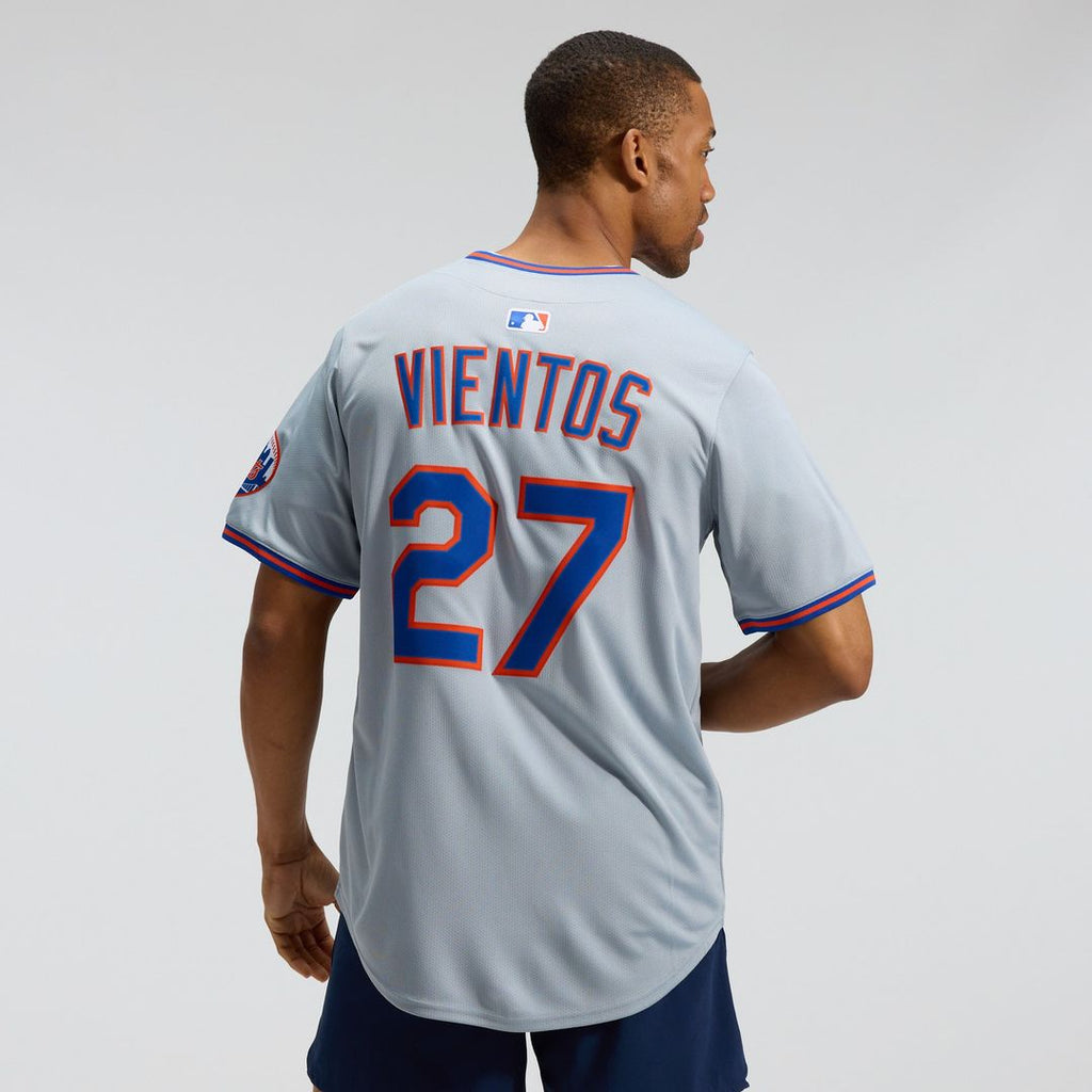 Men's New York Mets Mark Vientos Gray All-Star Limited MLB Baseball Jersey - view 4
