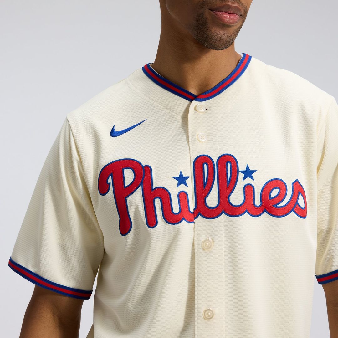 Men's Philadelphia Phillies White Home Replica MLB Baseball Jersey - view 18