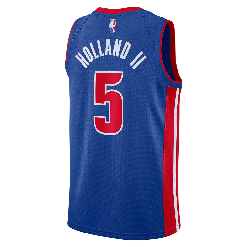 Unisex Ron Holland II Detroit Pistons Icon Swingman Jersey NBA 2024 Draft First Round Pick - Blue - view 4