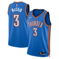 Unisex Oklahoma City Thunder Icon Edition Swingman NBA Basketball Jersey - Blue - Jared McCain - view 1
