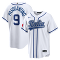 Men's Italy Baseball Vinnie Pasquantino White 2026 World Baseball Classic Home Stadium MLB Baseball Jersey - view 1