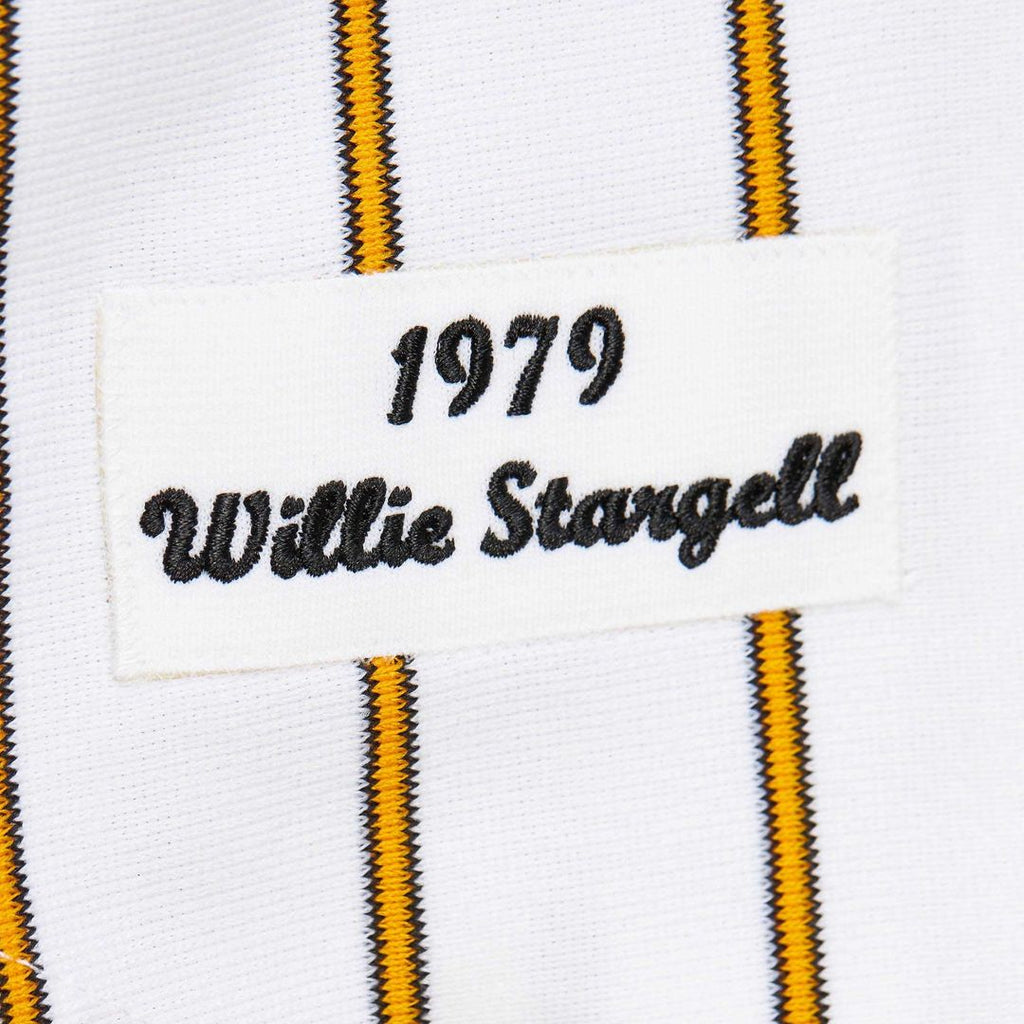 Men's Pittsburgh Pirates Willie Stargell White Cooperstown Collection 1979 MLB Baseball Jersey - view 6