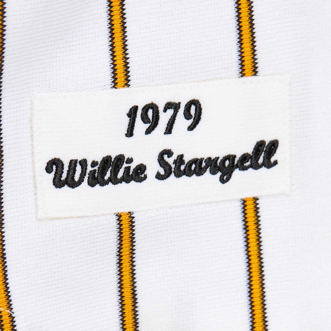 Men's Pittsburgh Pirates Willie Stargell White Cooperstown Collection 1979 MLB Baseball Jersey - view 6