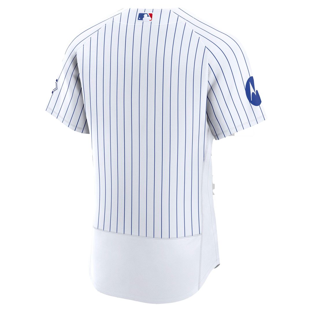 Men's Chicago Cubs White Home Sponsor Patch MLB Baseball Jersey - view 3