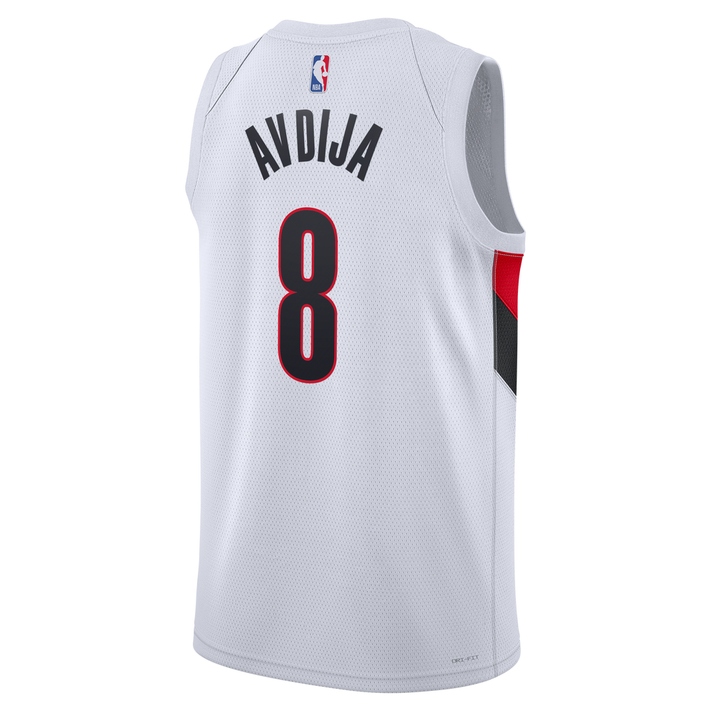 Unisex Deni Avdija Portland Trail Blazers Replica Association Edition Swingman NBA Basketball Jersey - White - view 4