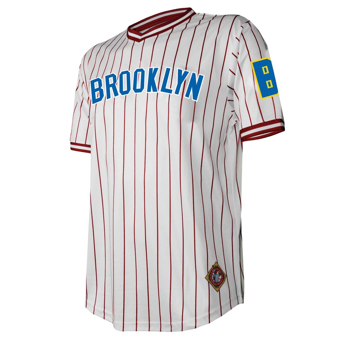 Men's Brooklyn Royal Giants White V-Neck MLB Baseball Jersey - view 2