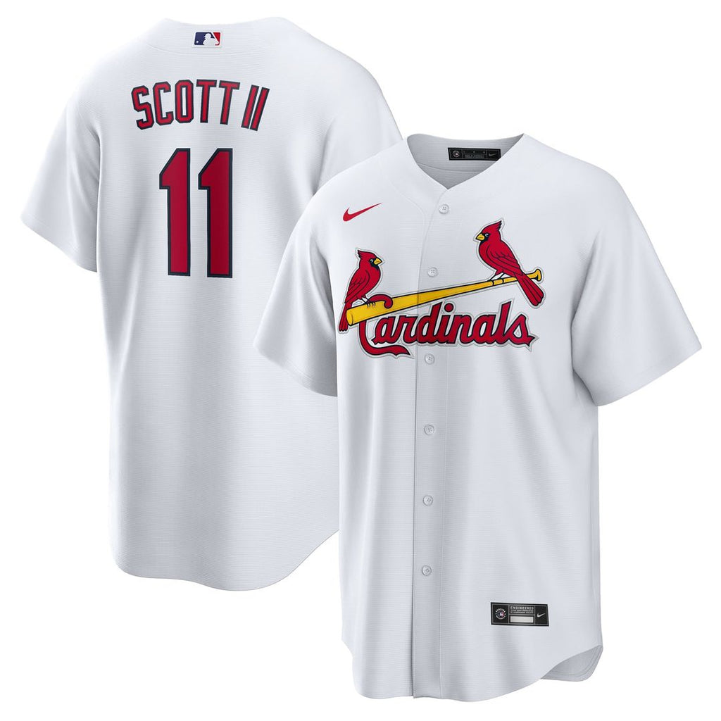 Men's St. Louis Cardinals Victor Scott II White Home Replica MLB Baseball Jersey - view 1