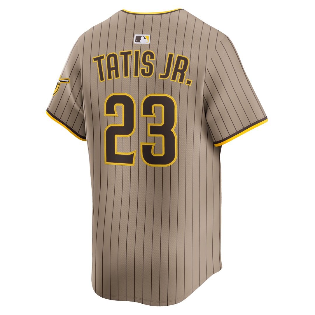 Men's San Diego Padres Fernando Tatis Jr. Khaki Alternate Limited MLB Baseball Jersey - view 6